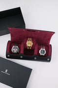 Bild in Galerie-Betrachter laden, Uhrenrolle 3 - Large - Midnight Black & Wine Red