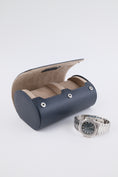 Load image into Gallery viewer, Watch Roll 2 - Medium - Ocean Blue & Milky Coffee