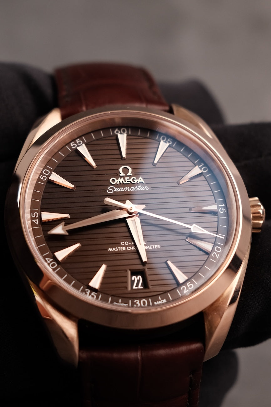 Omega Seamaster Aqua Terra 22053412113001 Box + og. Papiere Rosegold