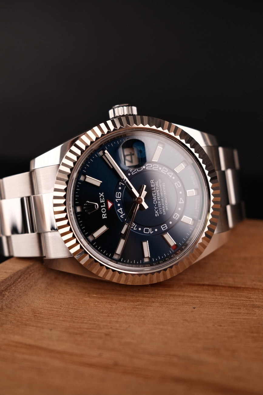 Rolex Sky-Dweller 326934 Box + og. Papiere Blue Dial,  German Delivered LC100