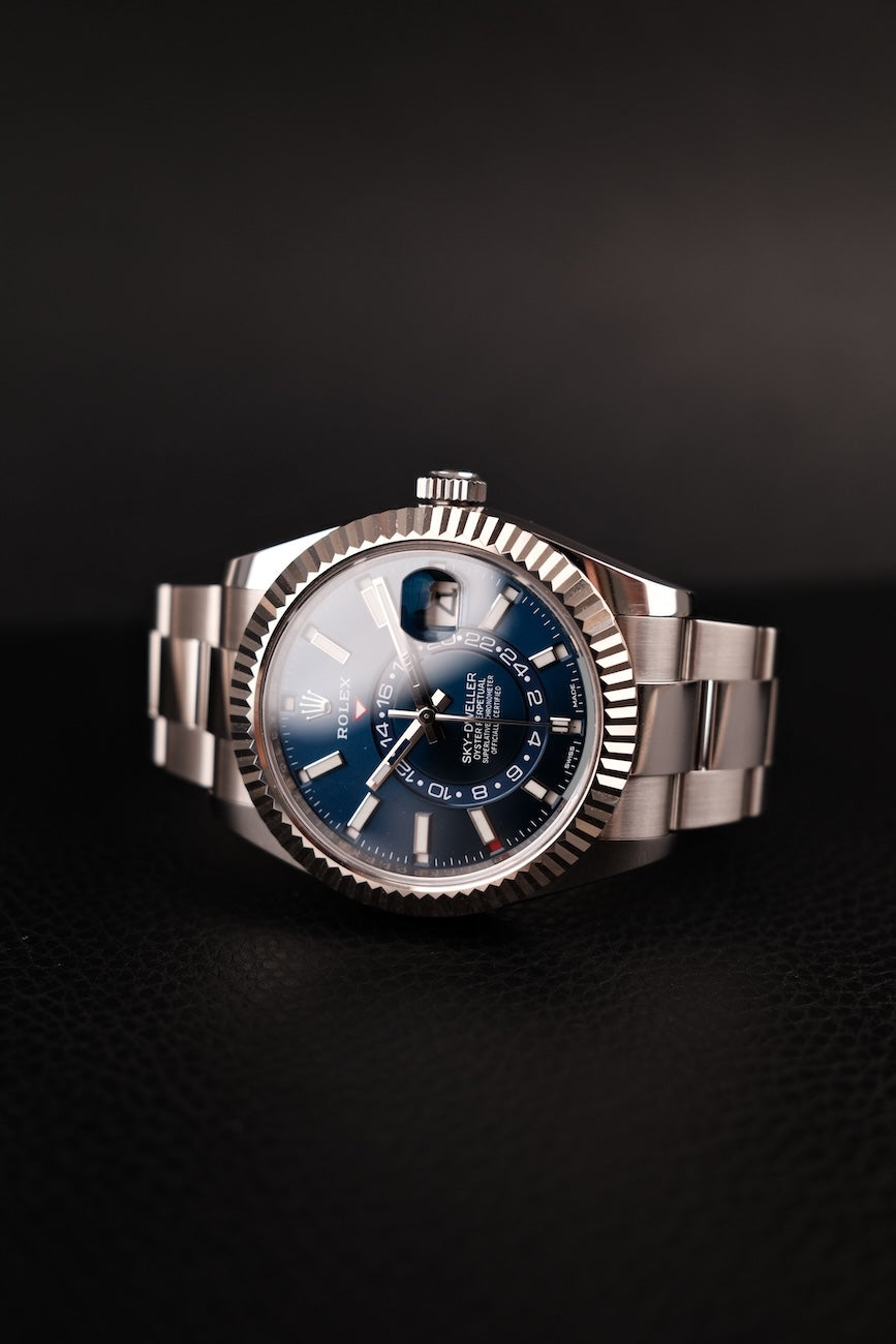 Rolex Sky-Dweller 326934 Box + og. Papiere Blue Dial,  German Delivered LC100