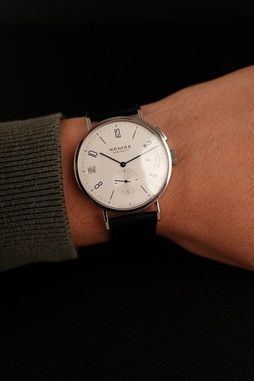 Nomos Tangomat GMT 635 Box + og. Papiere German Delivered Additional Metal Bracelet Automatik