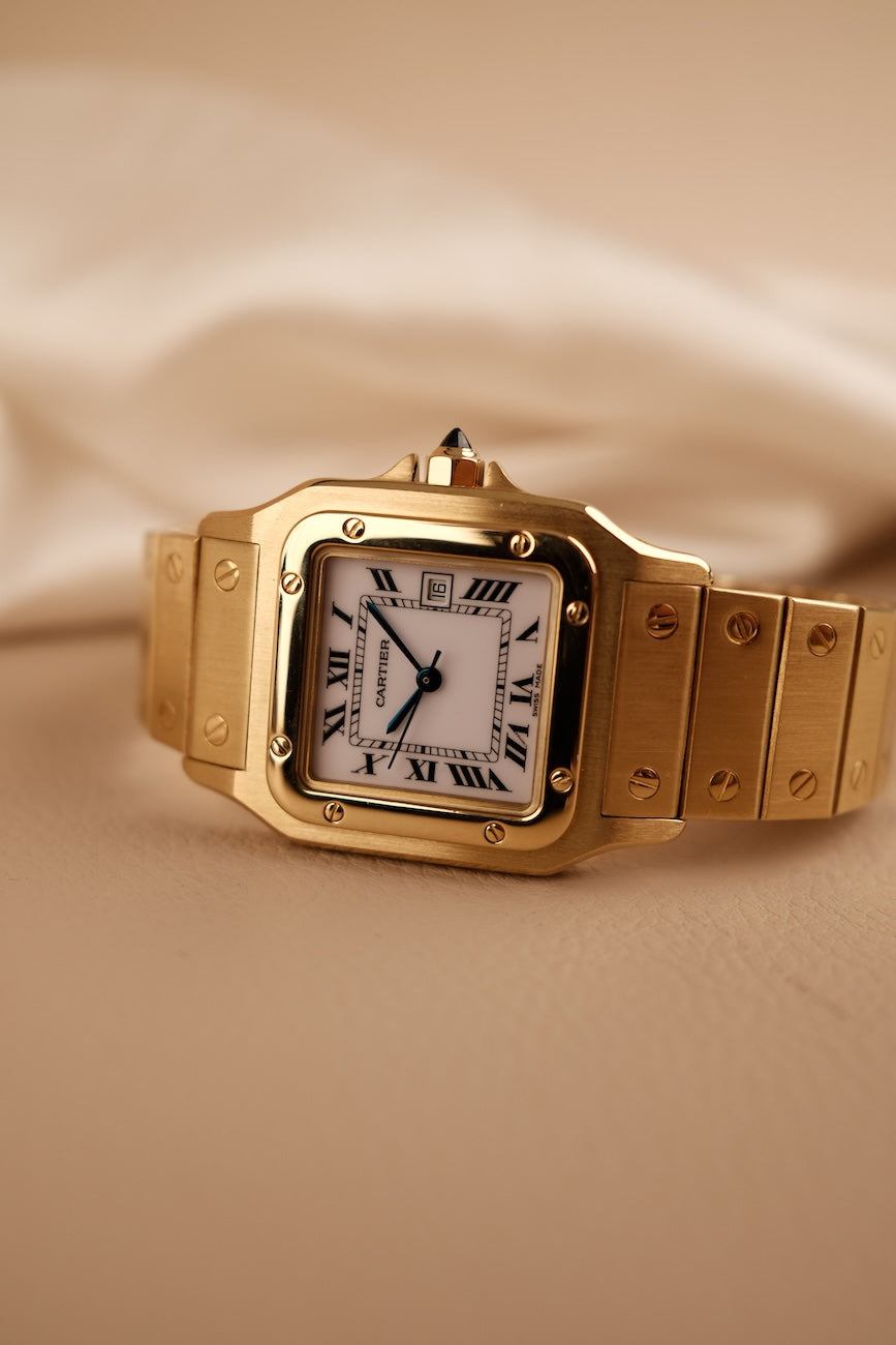 Cartier Santos Carrée 2960 18k Gelbgold TOP ZUSTAND