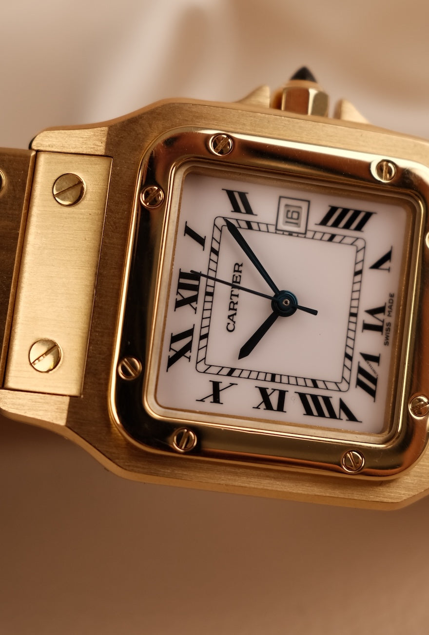 Cartier Santos Carrée 2960 18k Gelbgold TOP ZUSTAND