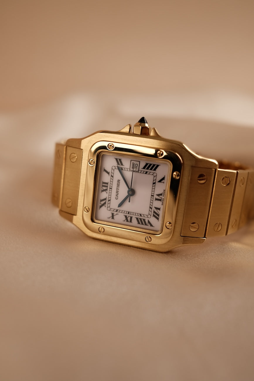 Cartier Santos Carrée 2960 18k Gelbgold TOP ZUSTAND