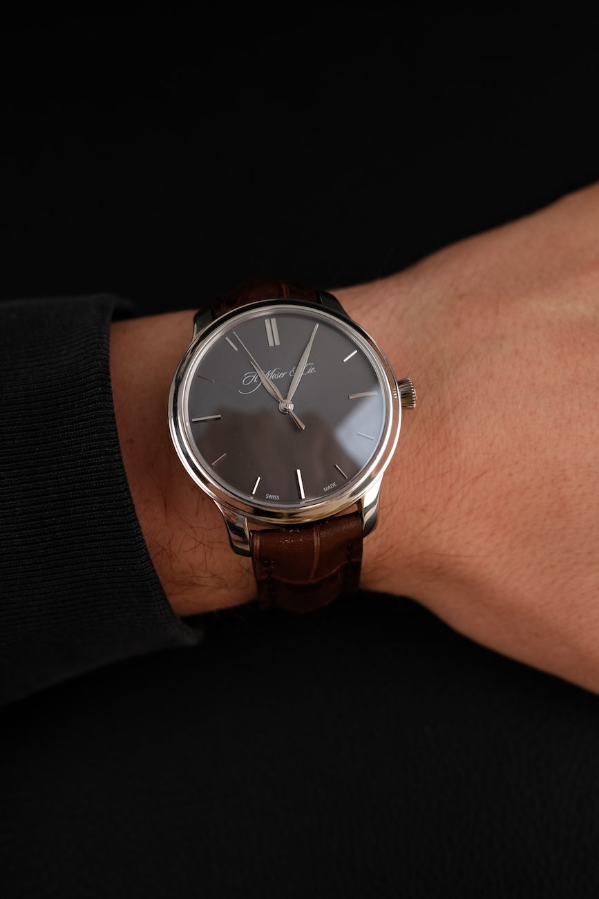 H.Moser & Cie Endeavour Monard Centre Seconds 343505015 Box + og. Papiere Platinum