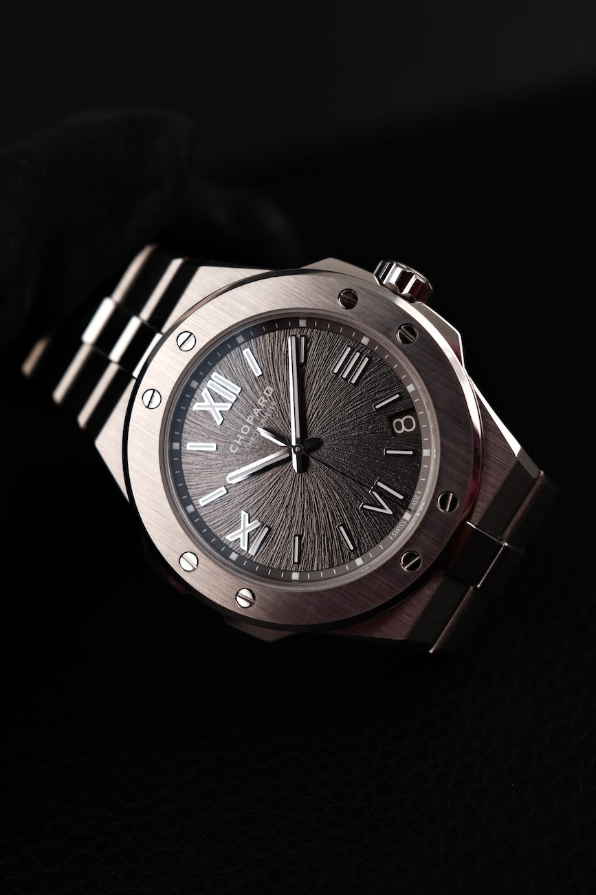 Chopard Alpine Eagle 298600-3002 Box + og. Papiere Grey Dial