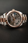 Carica l'immagine nel visualizzatore della galleria, Rolex Datejust 41 126331 Box + og. Papiere Steel/Rosegold, Wimbledon Dial
