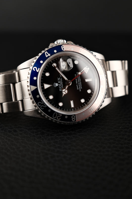 Rolex GMT-Master  16700 Box + og. Papiere Faded Bezel, LC100