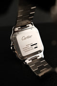 Load image into Gallery viewer, Cartier Santos de Cartier WSSA0030 Box + og. Papiere Blue Dial, LC DE, First Buyer's Invoice
