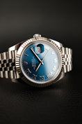 Bild in Galerie-Betrachter laden, Rolex Datejust 41 126334 Box + og. Papiere Blue Roman, First Buyer's Invoice, LC100
