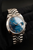 Bild in Galerie-Betrachter laden, Rolex Datejust 41 126334 Box + og. Papiere Blue Roman, First Buyer's Invoice, LC100
