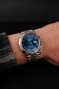 Bild in Galerie-Betrachter laden, Rolex Datejust 41 126334 Box + og. Papiere Blue Roman, First Buyer's Invoice, LC100
