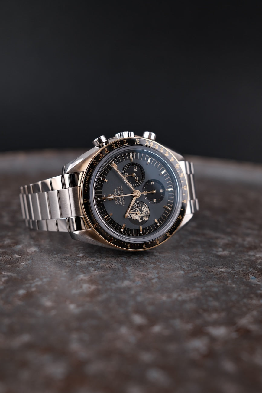 Omega Speedmaster Professional Moonwatch 31020425001001 Box + og. Papiere Apollo 11 50th Anniversary Limited Edition