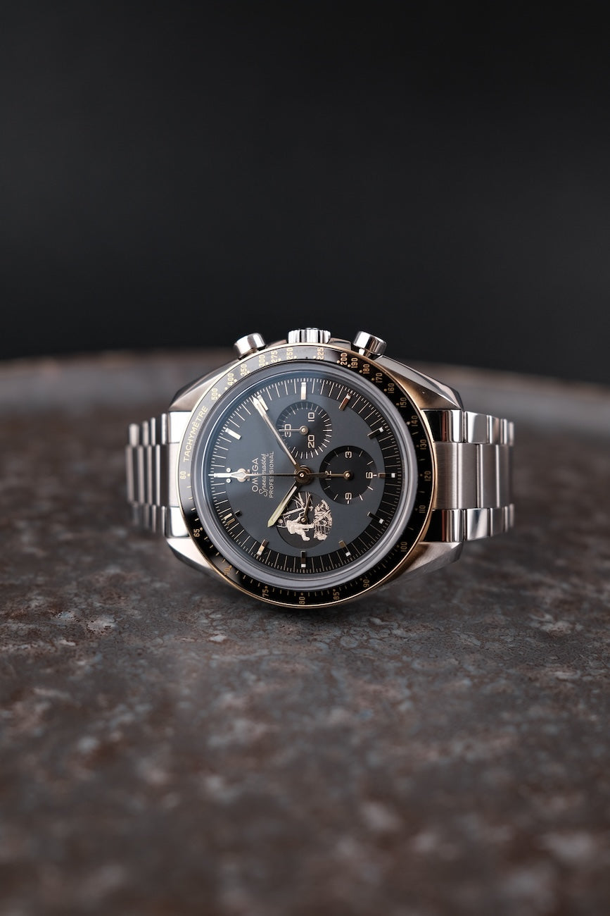 Omega Speedmaster Professional Moonwatch 31020425001001 Box + og. Papiere Apollo 11 50th Anniversary Limited Edition