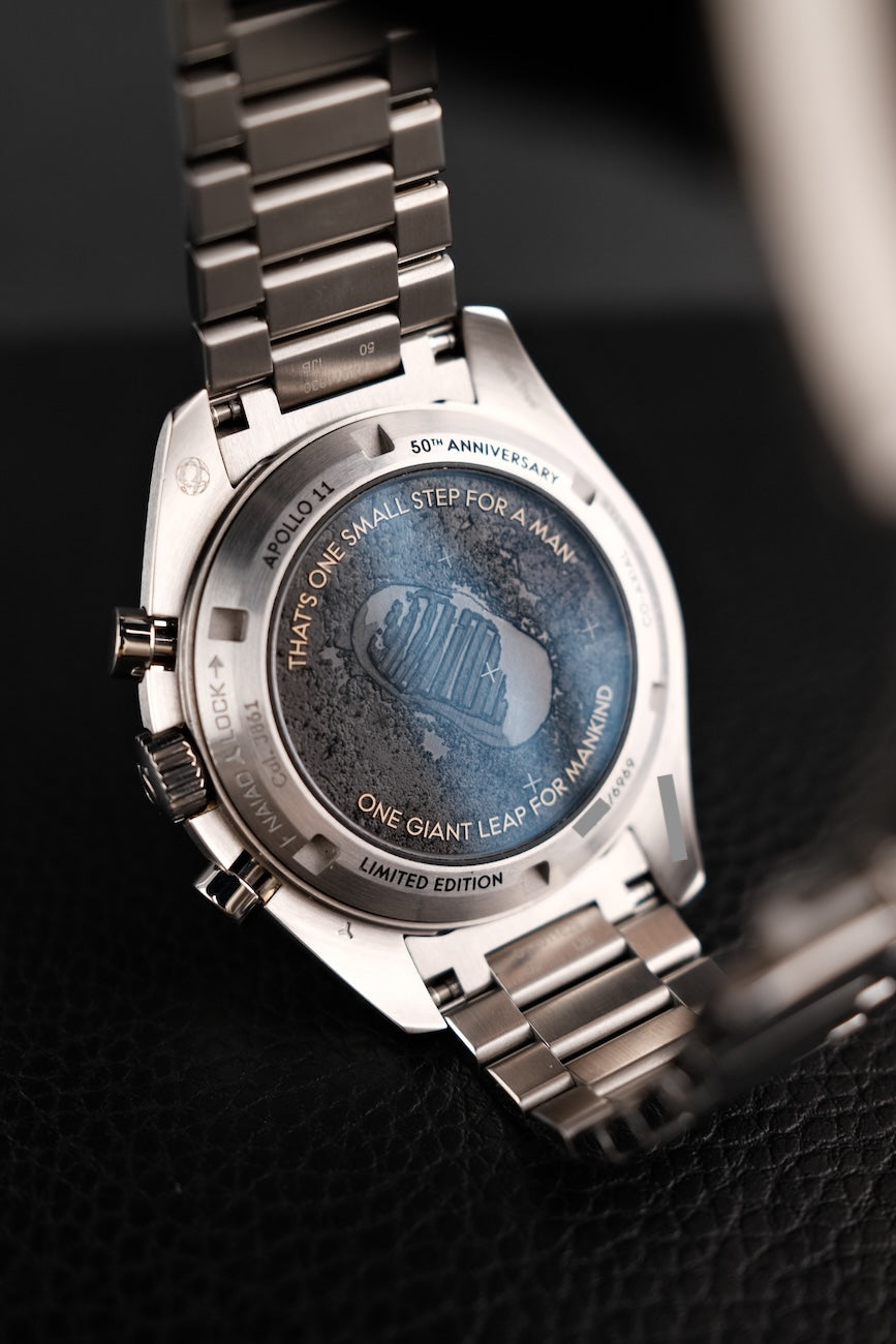 Omega Speedmaster Professional Moonwatch 31020425001001 Box + og. Papiere Apollo 11 50th Anniversary Limited Edition