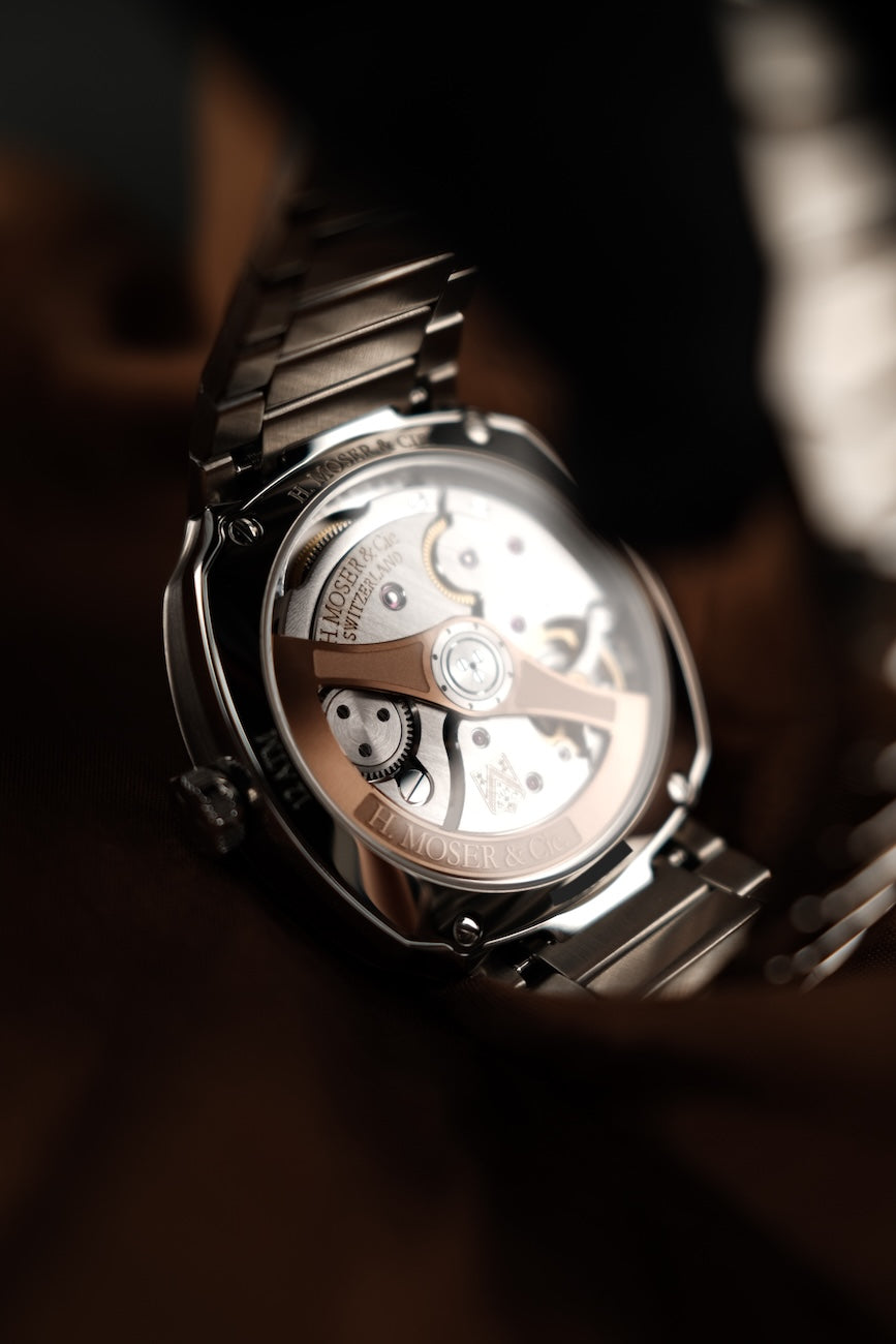 H.Moser & Cie Streamliner Centre Seconds Smoked Salmon Dial 6200-1207 Box + og. Papiere German Delivered