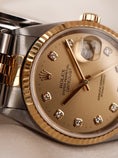 Bild in Galerie-Betrachter laden, Rolex Datejust 36 16233  Original Papiere Champagner Diamond Dial Big Diamonds, SERVICED
