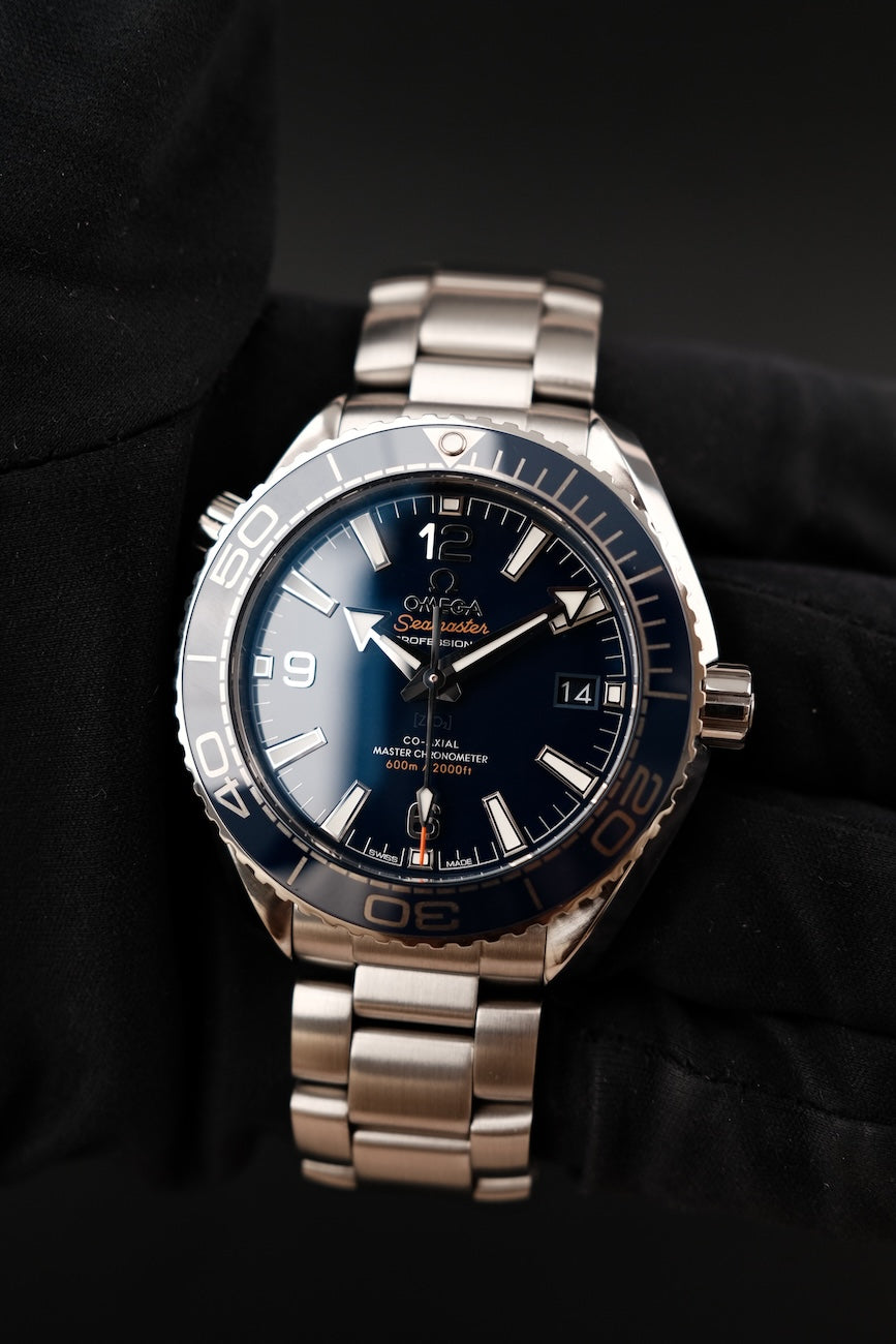 Omega Seamaster Planet Ocean 21530402003001 Box + og. Papiere German Delivered, First Buyer's Invoice