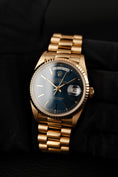 Bild in Galerie-Betrachter laden, Rolex Day-Date 36 18238  Box + og. Papiere Blue Stick Dial, LC100, First Buyer's Invoice
