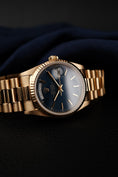 Bild in Galerie-Betrachter laden, Rolex Day-Date 36 18238  Box + og. Papiere Blue Stick Dial, LC100, First Buyer's Invoice
