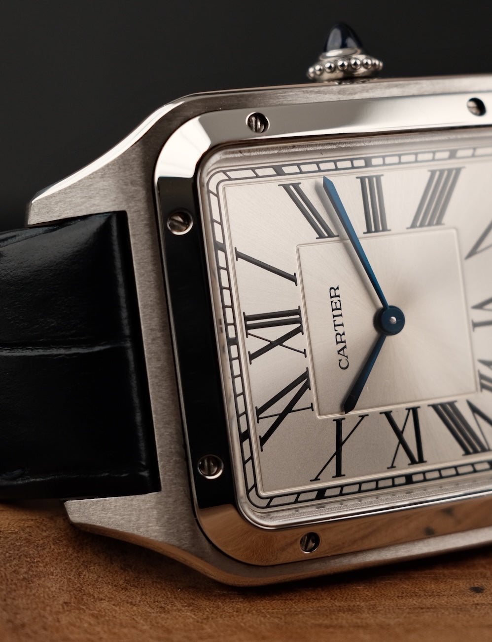 Cartier Santos Dumont WSSA0032 Box + og. Papiere Steel