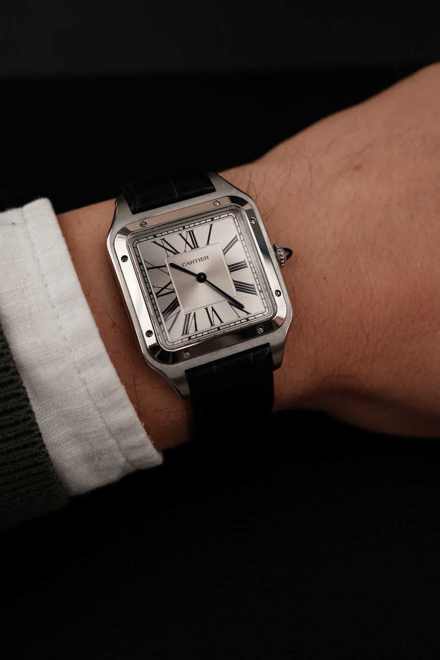 Cartier Santos Dumont WSSA0032 Box + og. Papiere Steel