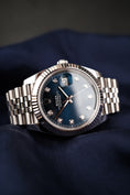 Bild in Galerie-Betrachter laden, Rolex Datejust 41 126334 Box + og. Papiere Blue Diamond Dial, First Buyer's Invoice, LC100
