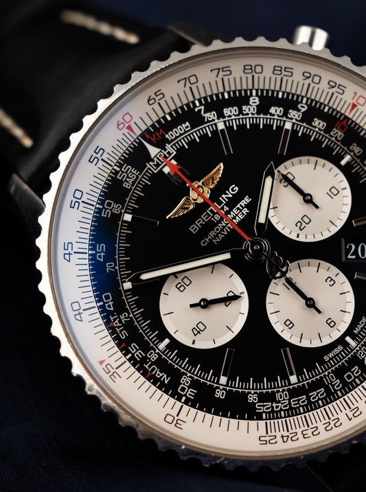 Breitling Navitimer 01 46 AB012721/BD09 Box + og. Papiere Black Dial, First Buyer's Invoice, German Delivered