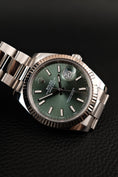 Bild in Galerie-Betrachter laden, Rolex Datejust 41 Mintgreen 126334 Box + og. Papiere Oyster
