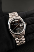 Cargar la imagen en la vista de la galería, Rolex Day-Date 36 18039 Black Dial, 18k White Gold
