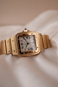 Load image into Gallery viewer, Cartier Santos Galbée 887901 Box + og. Papiere 18k Gold, Open Papers
