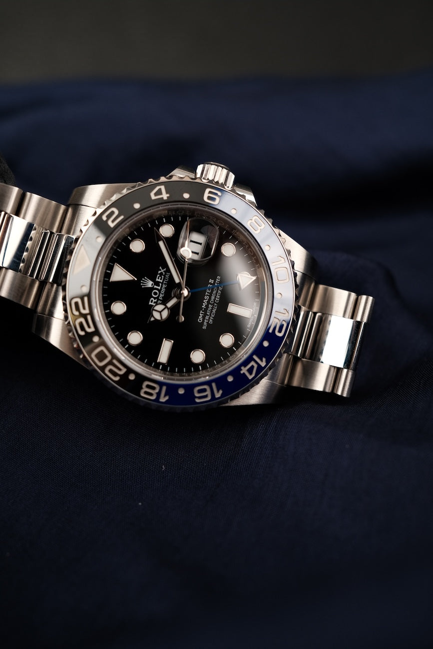 Rolex GMT-Master II "Batman" 116710BLNR Box + og. Papiere LC 100 German Delivered