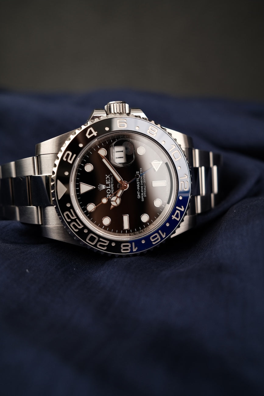 Rolex GMT-Master II "Batman" 116710BLNR Box + og. Papiere LC 100 German Delivered