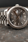 Bild in Galerie-Betrachter laden, Rolex Datejust 41  126334 Box + og. Papiere Grey Rhodium Dial Jubilee Bracelet
