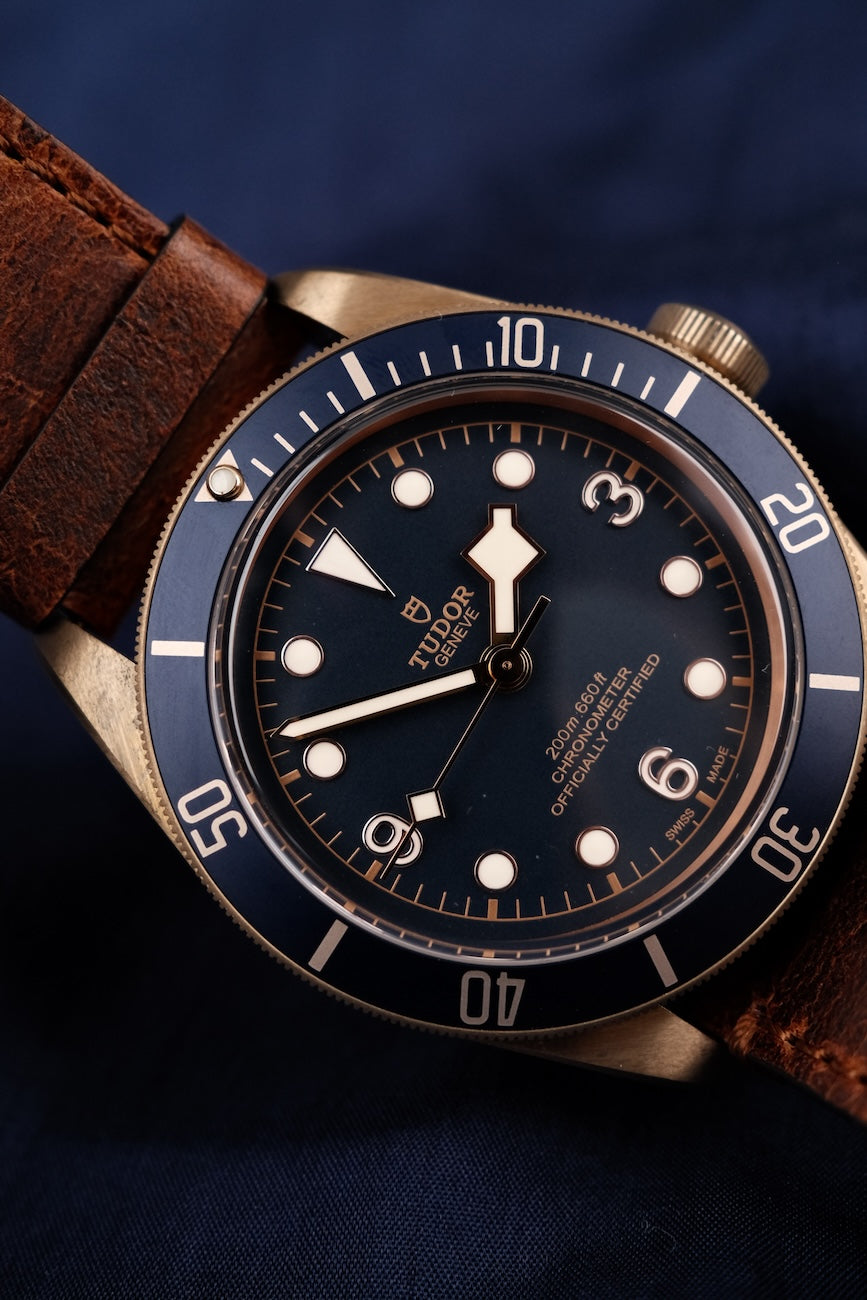 Tudor Black Bay Bronze 79250BB Box + og. Papiere Bucherer Edition Blue