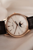 Carica l'immagine nel visualizzatore della galleria, Jaeger-LeCoultre Master Ultra Thin Q1362510 Box + og. Papiere Moon Rose 99% New
