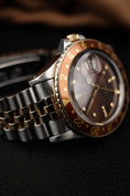 Bild in Galerie-Betrachter laden, Rolex GMT-Master Rootbeer 16753 Box Nipple Tritium Dial Tiger Eye Jubilee
