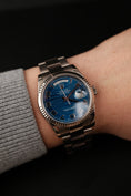 Load image into Gallery viewer, 118239 Day-Date 36 118239 Original Papiere Blue Wave Dial, White Gold, Serviced
