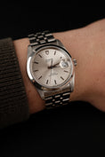 Bild in Galerie-Betrachter laden, Tudor Prince Date, Steel, Silver Stick Dial, Smooth Bezel 74000 Original Papiere
