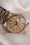 Load image into Gallery viewer, Rolex Datejust 36 16013 Box + og. Papiere S/G, Houndstooth Dial, LC100
