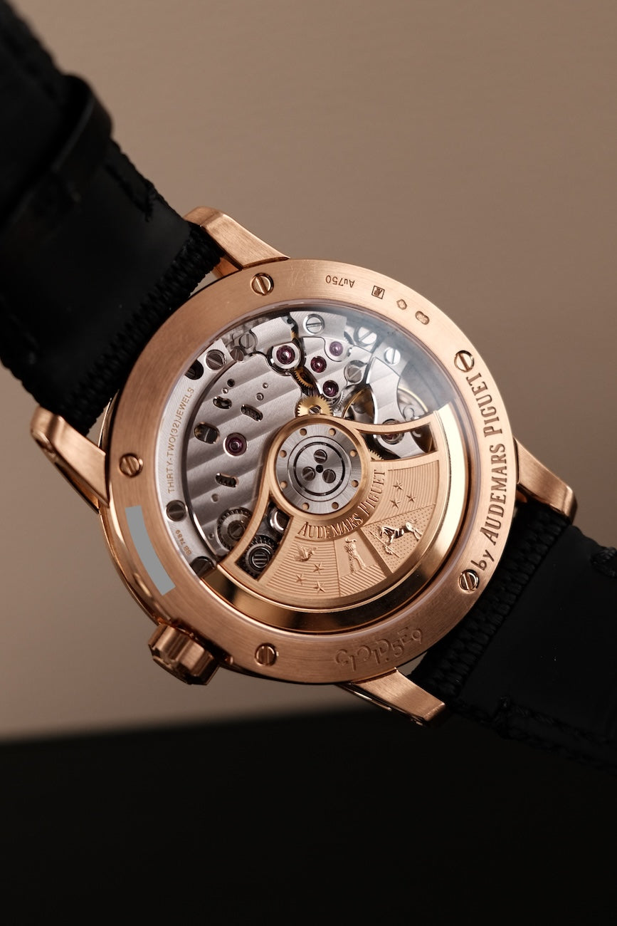 Audemars Piguet Code 1159 15210OR.OO.A002KB.01 Box + og. Papiere Rosegold Black Dial 41mm