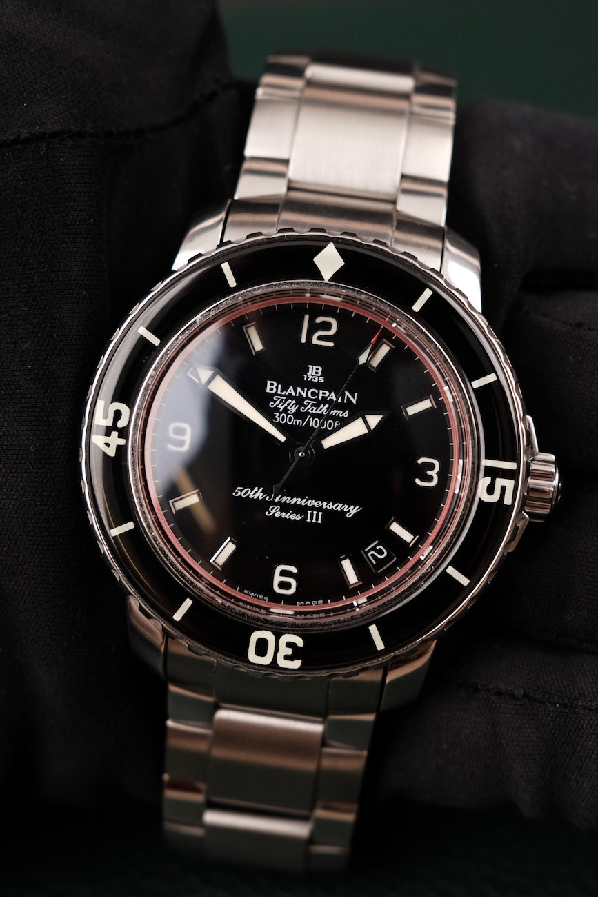 Blancpain Fifty-Fathoms Limited 50th Anniversary Series III 2200-1130 Box + og. Papiere Collector´s Set