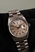 Carica l'immagine nel visualizzatore della galleria, Rolex Day-Date 36 18239 18k White Gold, Patina Dial, SERVICED
