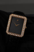 Load image into Gallery viewer, Piaget Protocol 90155 Factory Diamond Dial Black "Tapestry Dial"
