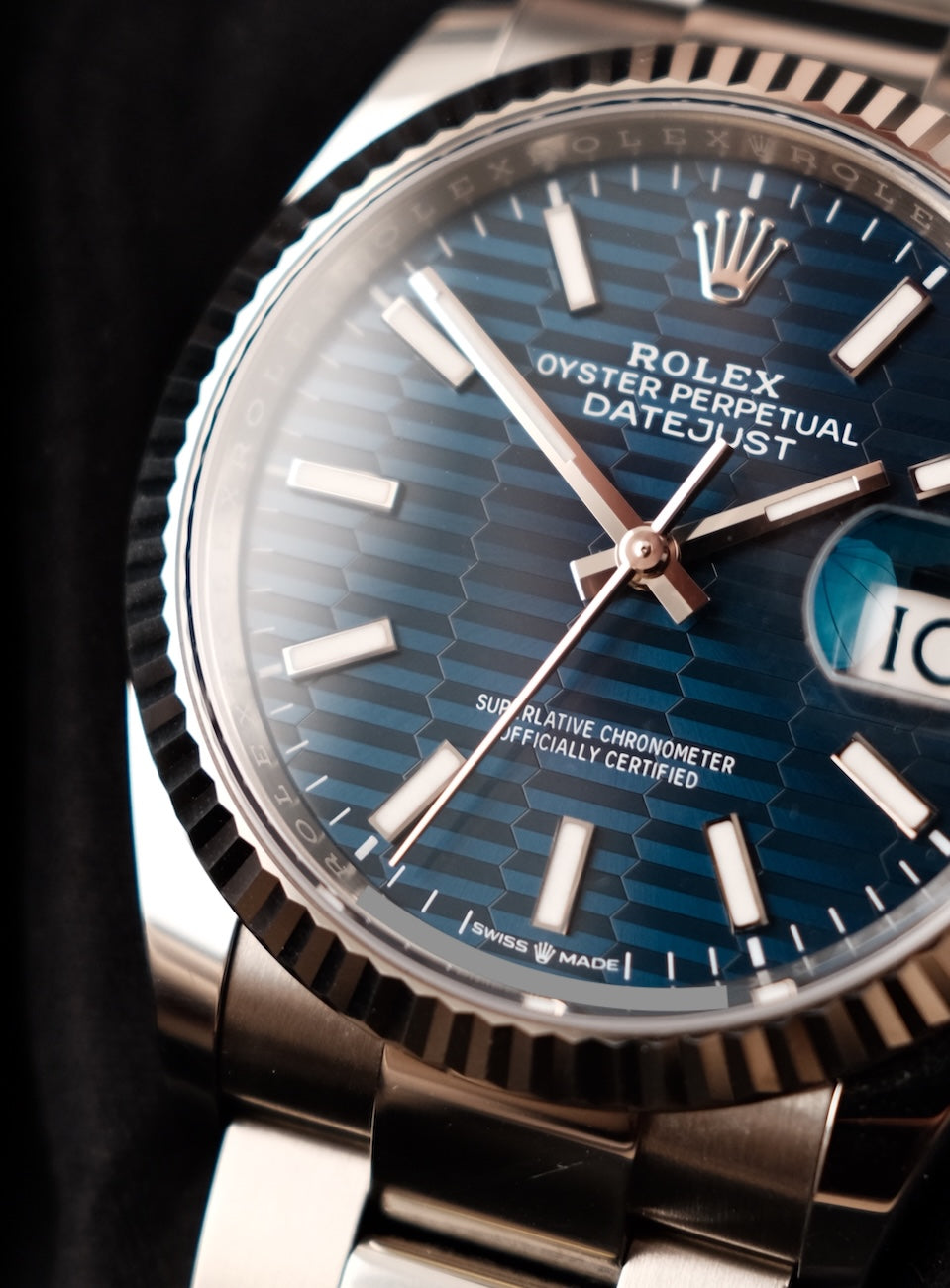 Rolex Datejust 36 126234 Box + og. Papiere Blue Motif Dial