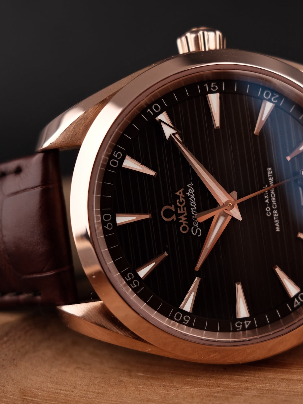 Omega Seamaster Aqua Terra 22053412113001 Box + og. Papiere Rosegold