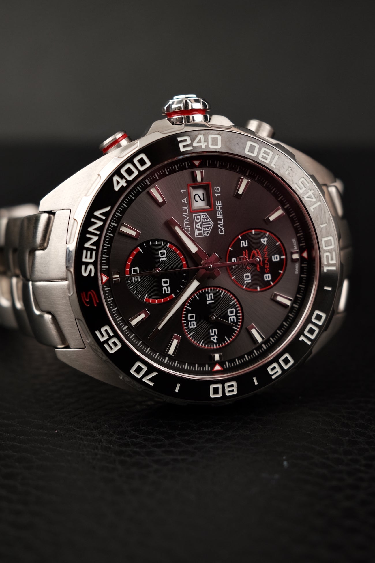 Tag Heuer Formula 1 x Senna Cal.16 Spezial Edition CAZ201D.BA0633 Box + og. Papiere German Delivered, First Buyer's Invoice