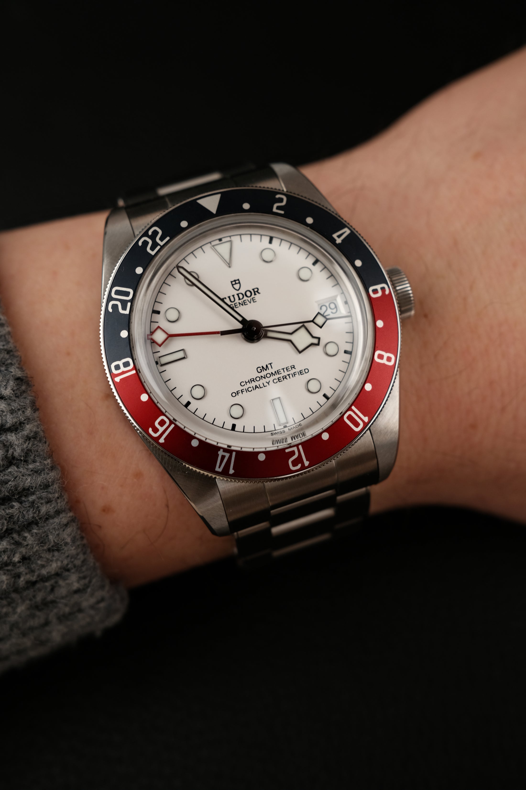 Tudor Black Bay GMT 79830RB Box + og. Papiere White Dial, Pepsi