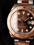 Cargar la imagen en la vista de la galería, Rolex Yacht-Master 40 116621 Original Papiere Chocolate Dial Rosegold Steel
